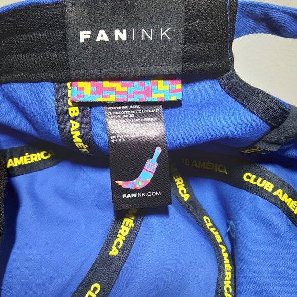 FAN INK CL-51 PRO Club America Licensed Cap Hat Ajustable Blue Soccer Football - Picture 10 of 12